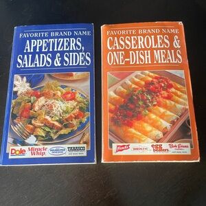 Cookbook Set: Appetizers, Salads & Sides and Casseroles & One-Dish Meals